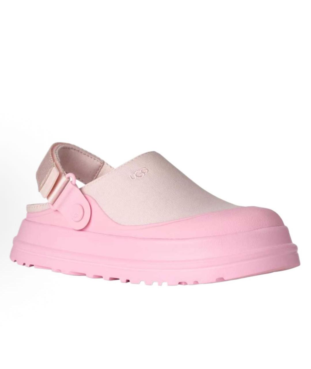 UGG AUSTRALIA Розовые текстильные сабо, фото 2
