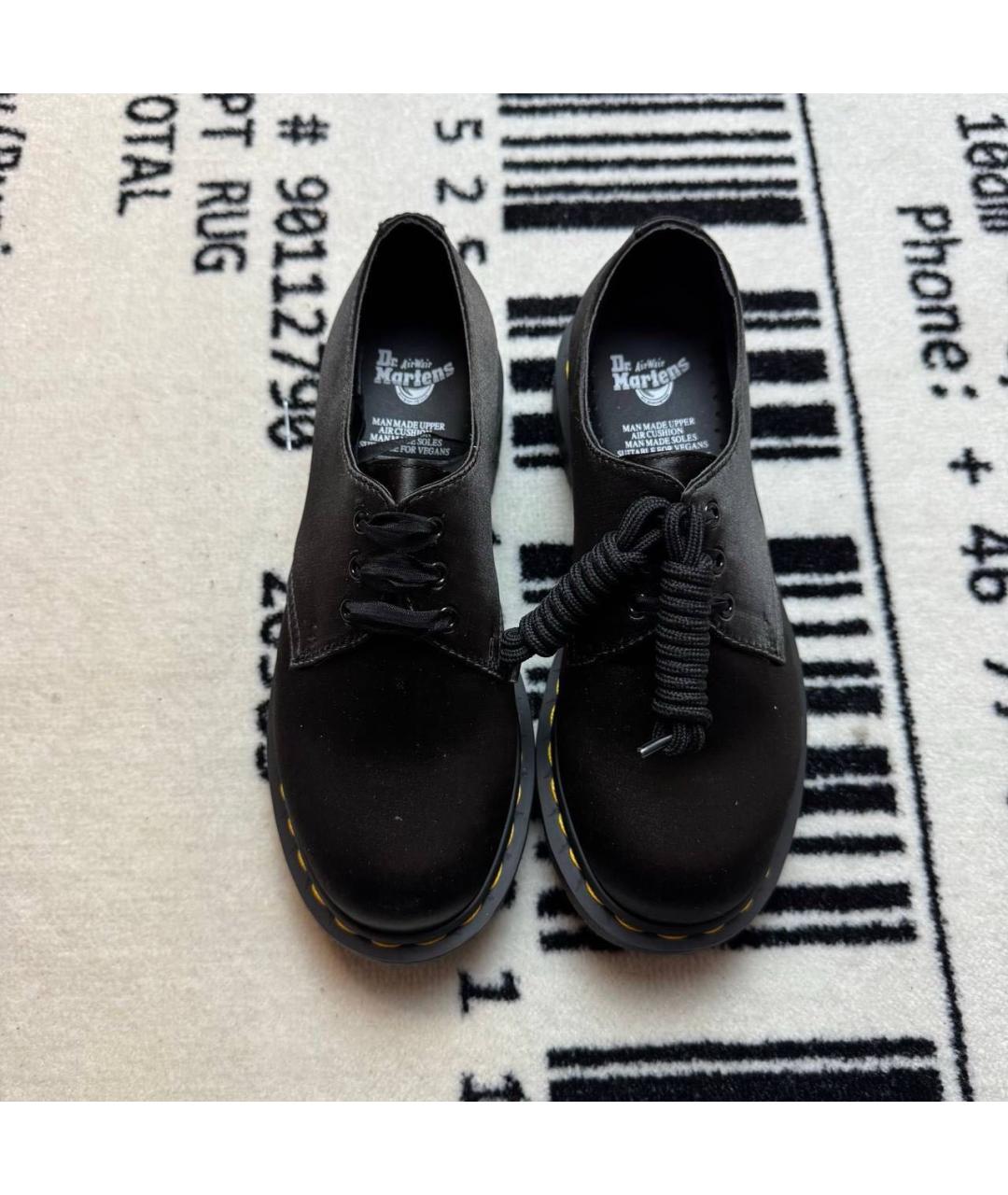 DR. MARTENS Черные текстильные ботинки, фото 2