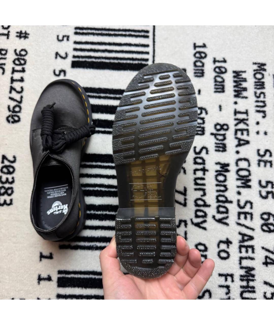 DR. MARTENS Черные текстильные ботинки, фото 5