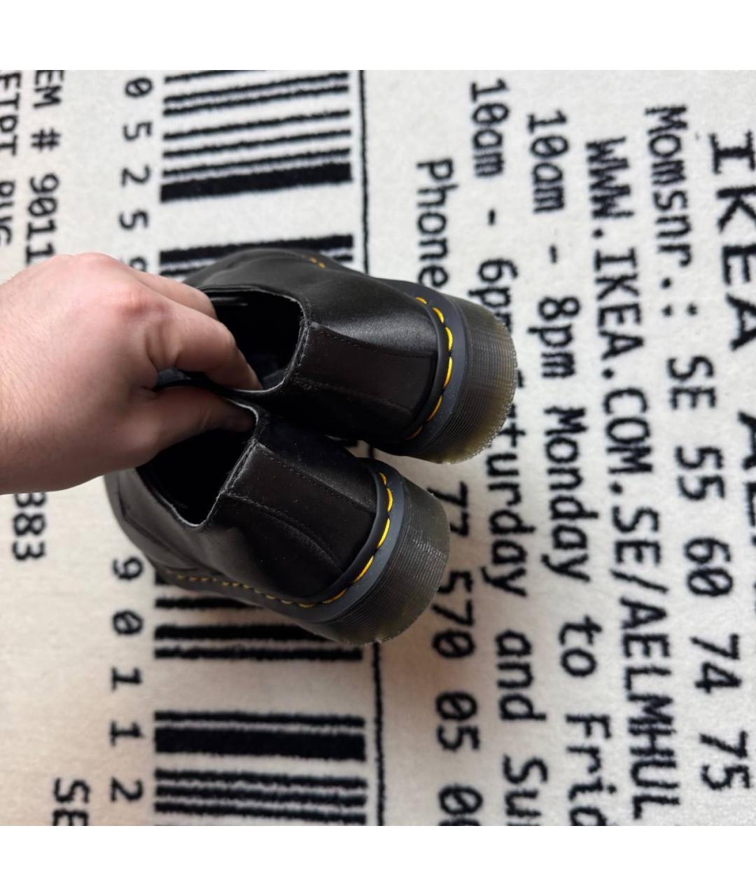 DR. MARTENS Черные текстильные ботинки, фото 4