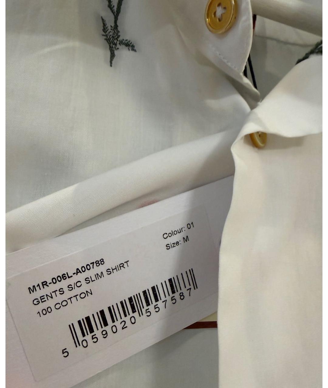 PAUL SMITH Белая хлопковая рубашка, фото 5