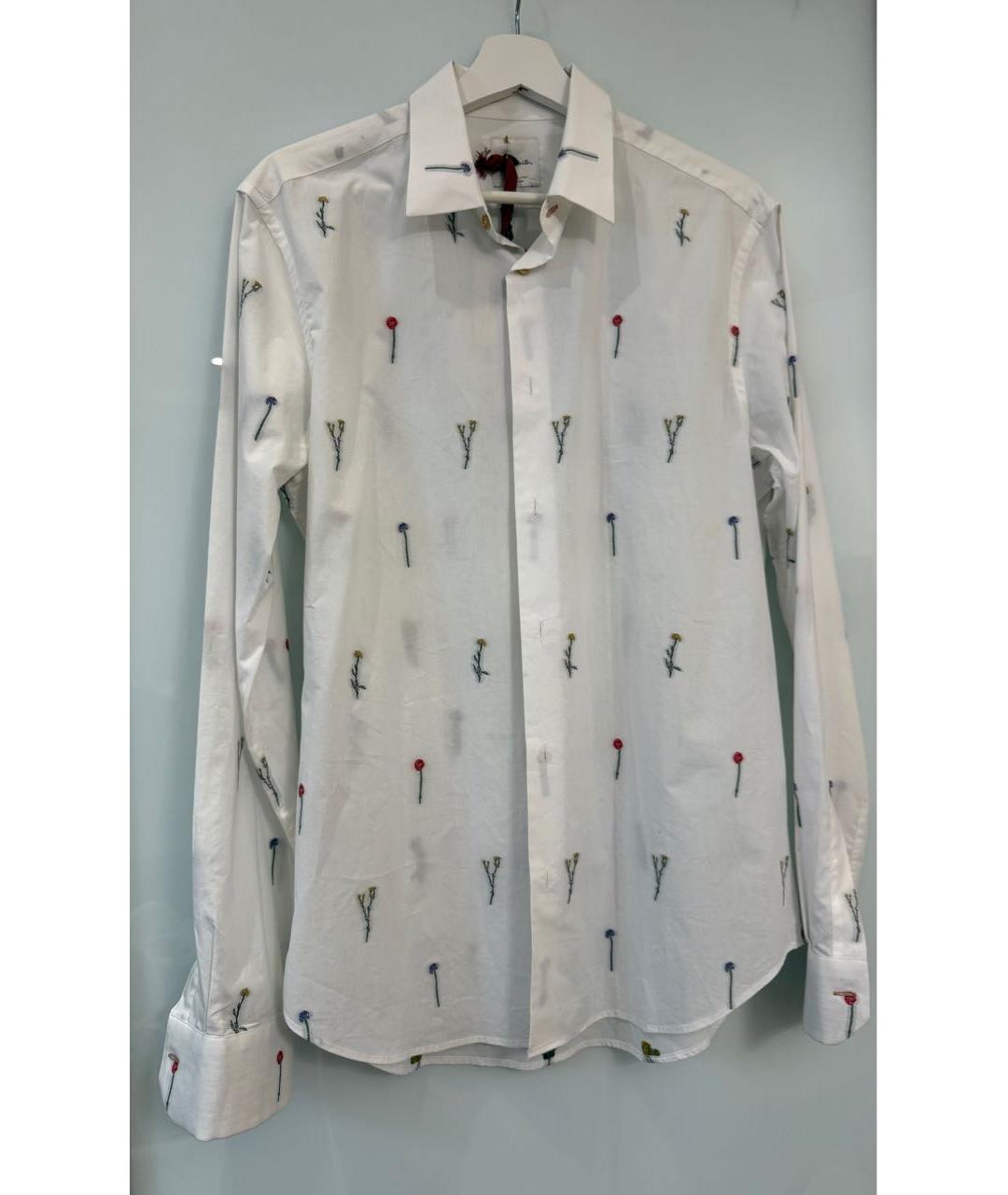 PAUL SMITH Белая хлопковая рубашка, фото 6