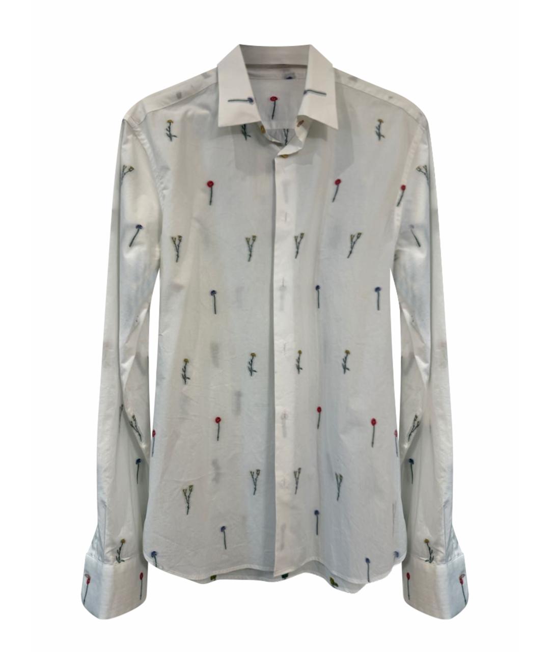 PAUL SMITH Белая хлопковая рубашка, фото 1