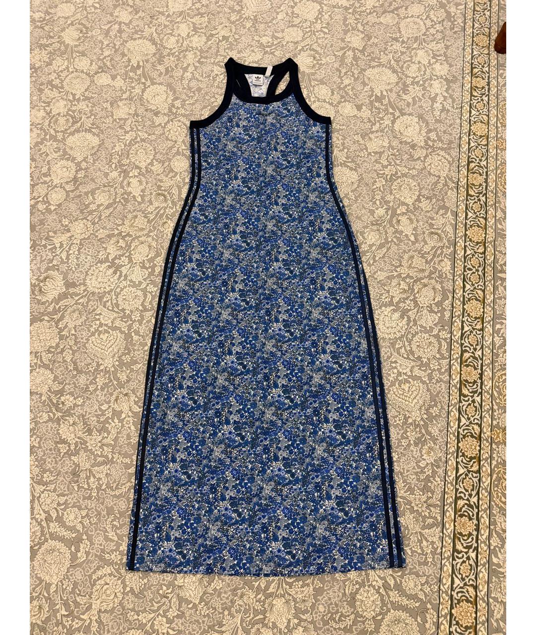 ADIDAS Синее хлопковое повседневное платье, фото 4