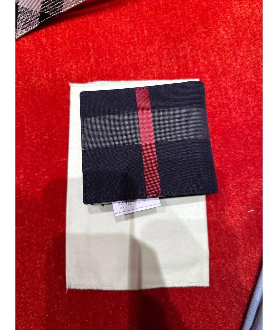 BURBERRY Синий кошелек, фото 3