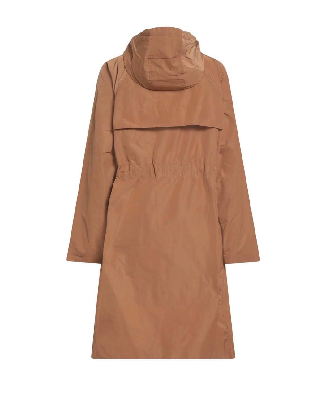 BURBERRY Коричневый полиэстеровый тренч/плащ, фото 2