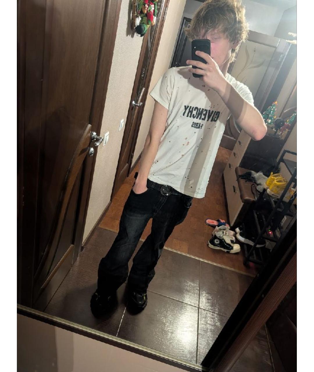 GIVENCHY Белая хлопковая футболка, фото 4