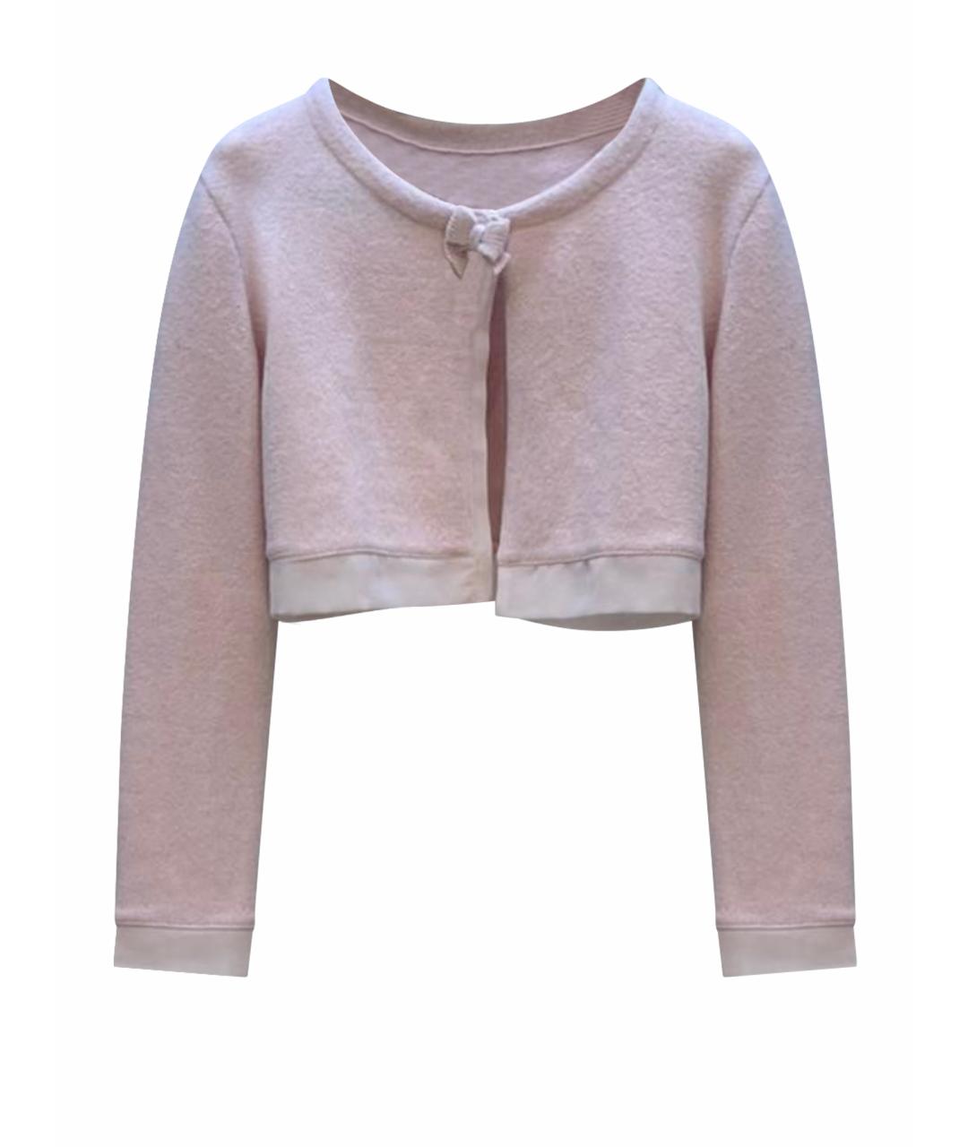 MONNALISA Розовый шерстяной жакет / жилет, фото 1