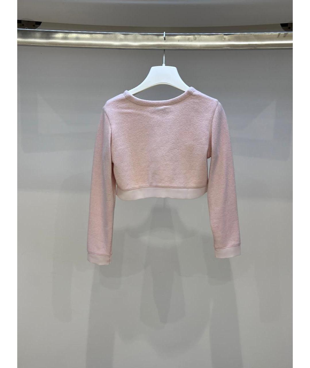 MONNALISA Розовый шерстяной жакет / жилет, фото 4