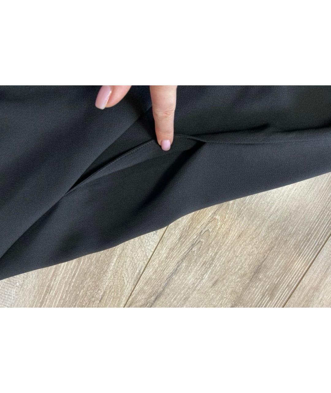 LES COPAINS Черное вискозное повседневное платье, фото 8