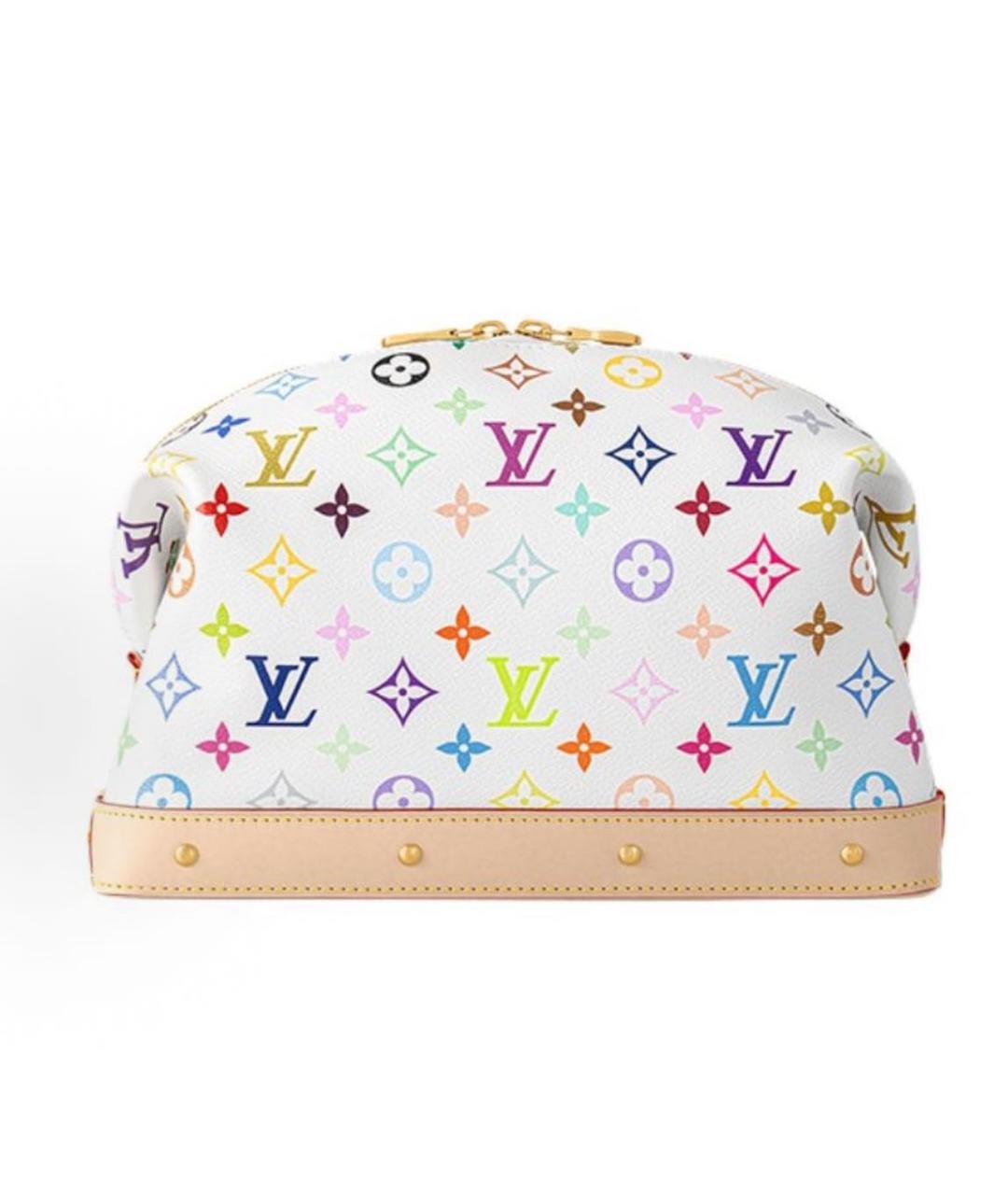 LOUIS VUITTON Белая косметичка, фото 6