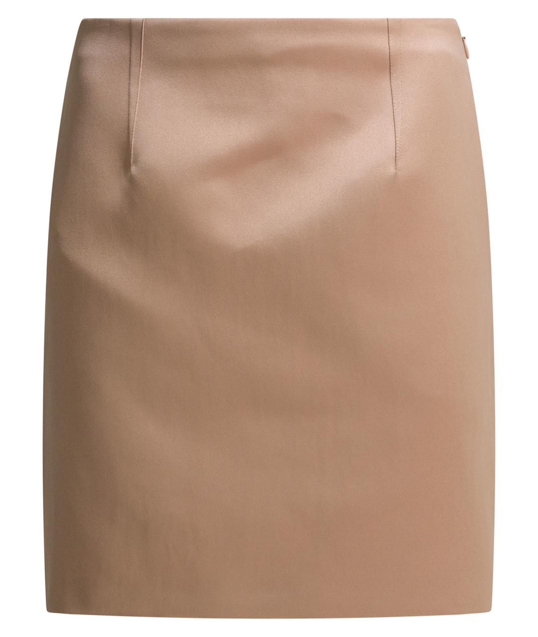 CHLOE Бежевая полиэстеровая юбка мини, фото 1