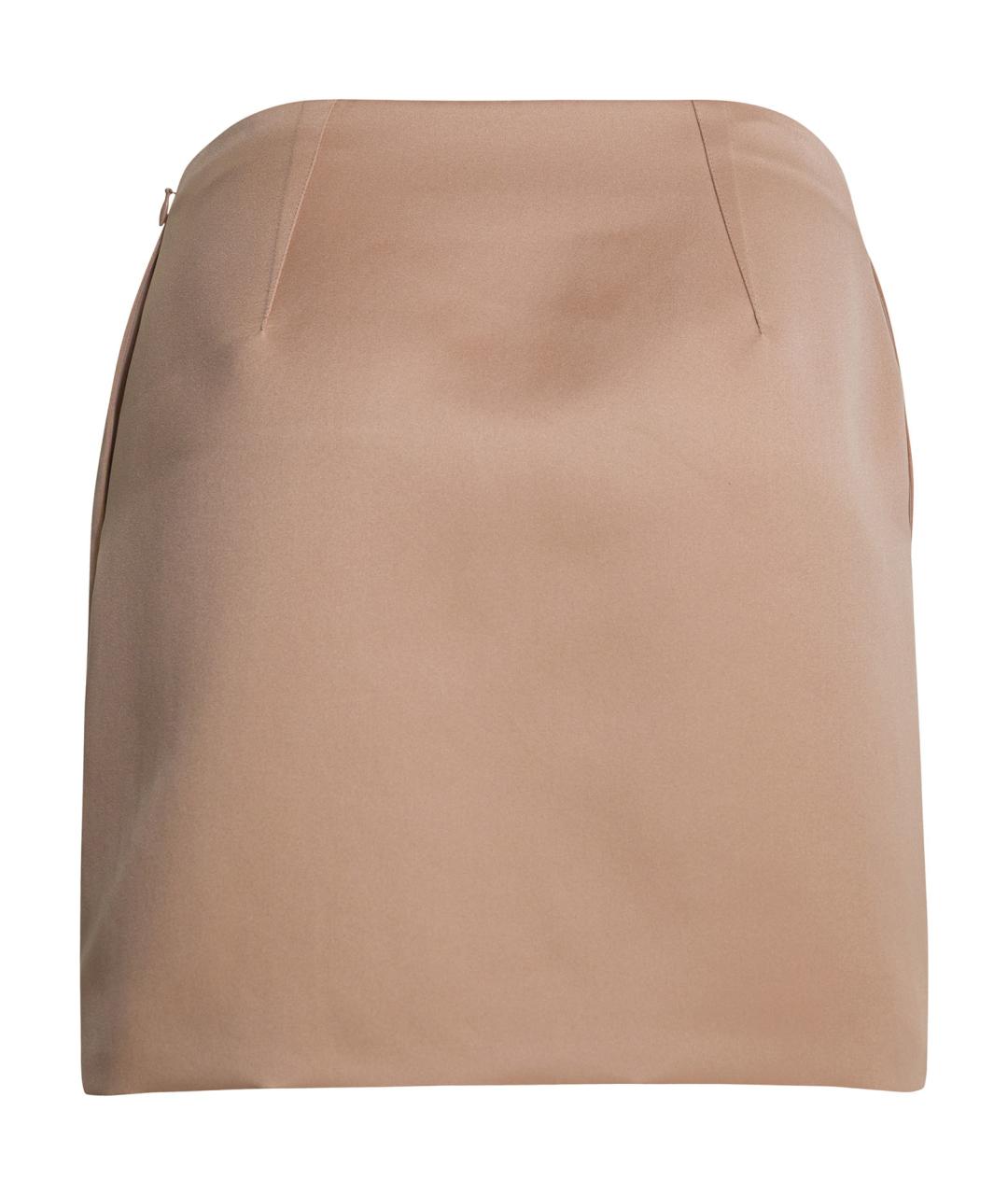 CHLOE Бежевая полиэстеровая юбка мини, фото 2