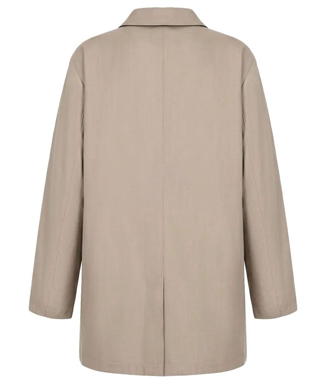 STEFANO RICCI Серый шелковый тренч / плащ, фото 2