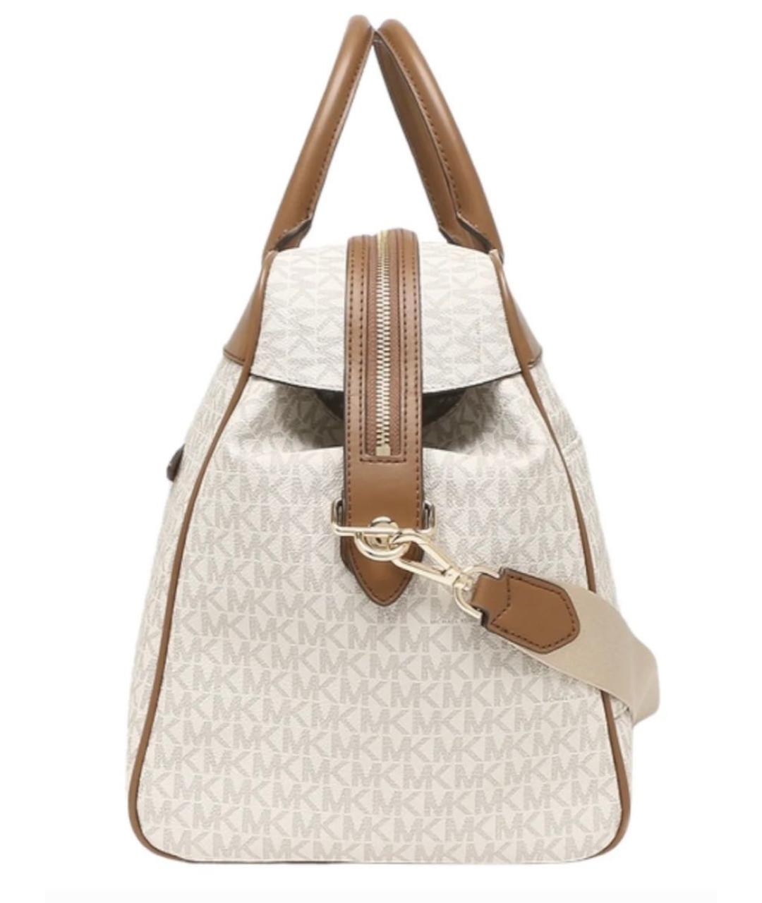 MICHAEL KORS Бежевая синтетическая дорожная/спортивная сумка, фото 2