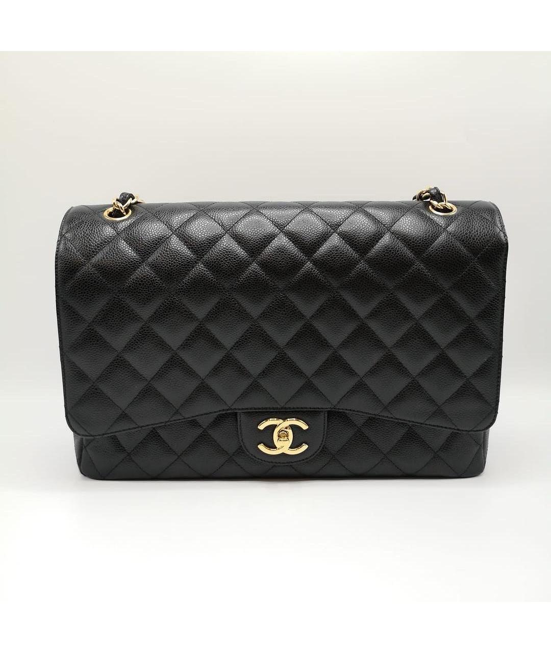 CHANEL Черная кожаная сумка через плечо, фото 3