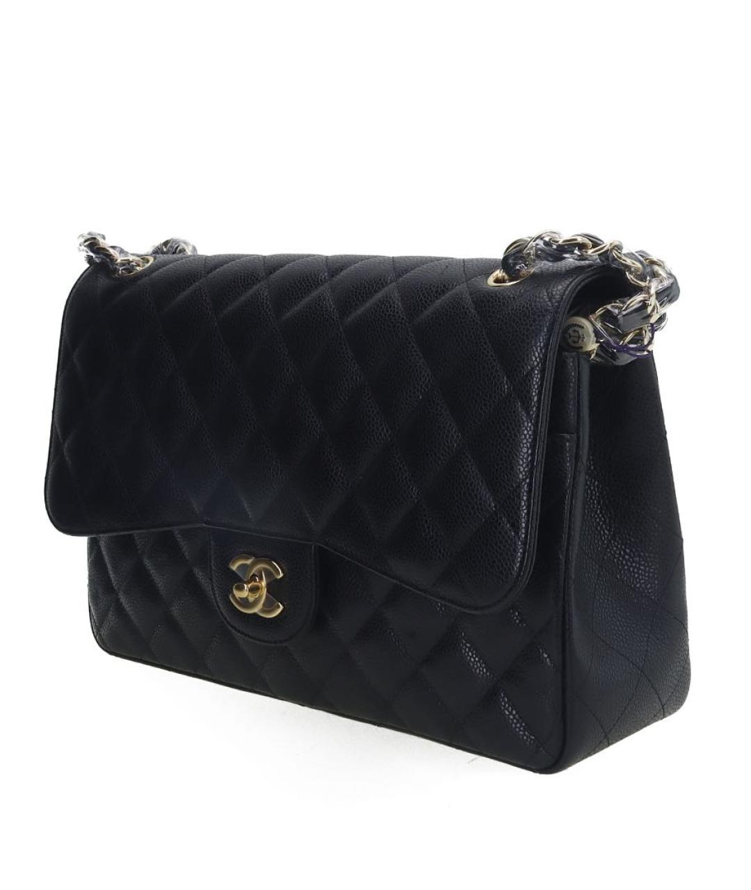 CHANEL Черная кожаная сумка через плечо, фото 3