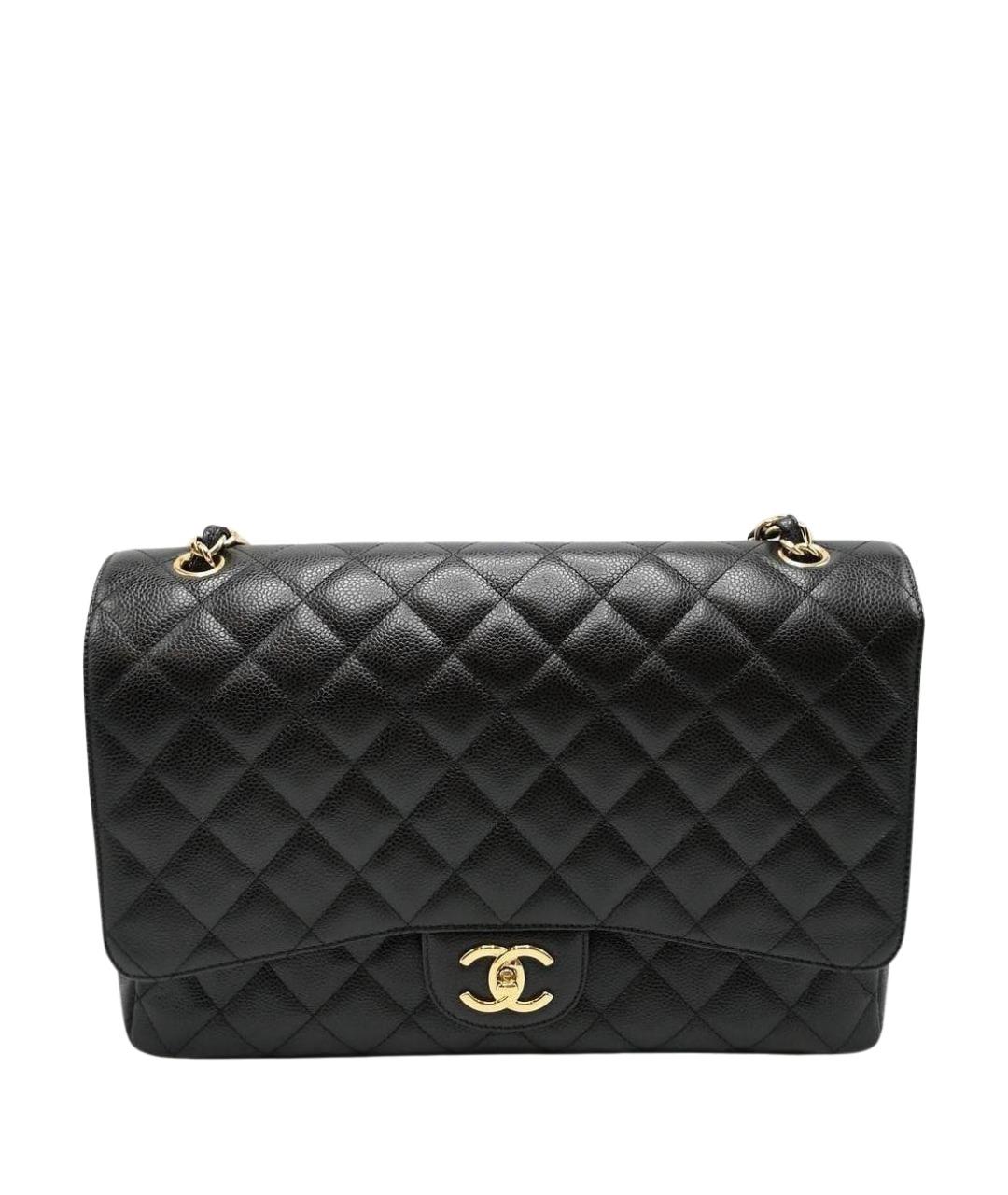 CHANEL Черная кожаная сумка через плечо, фото 1