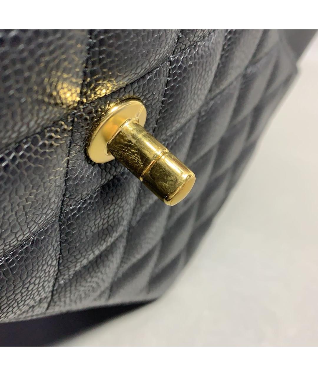 CHANEL Черная кожаная сумка через плечо, фото 7