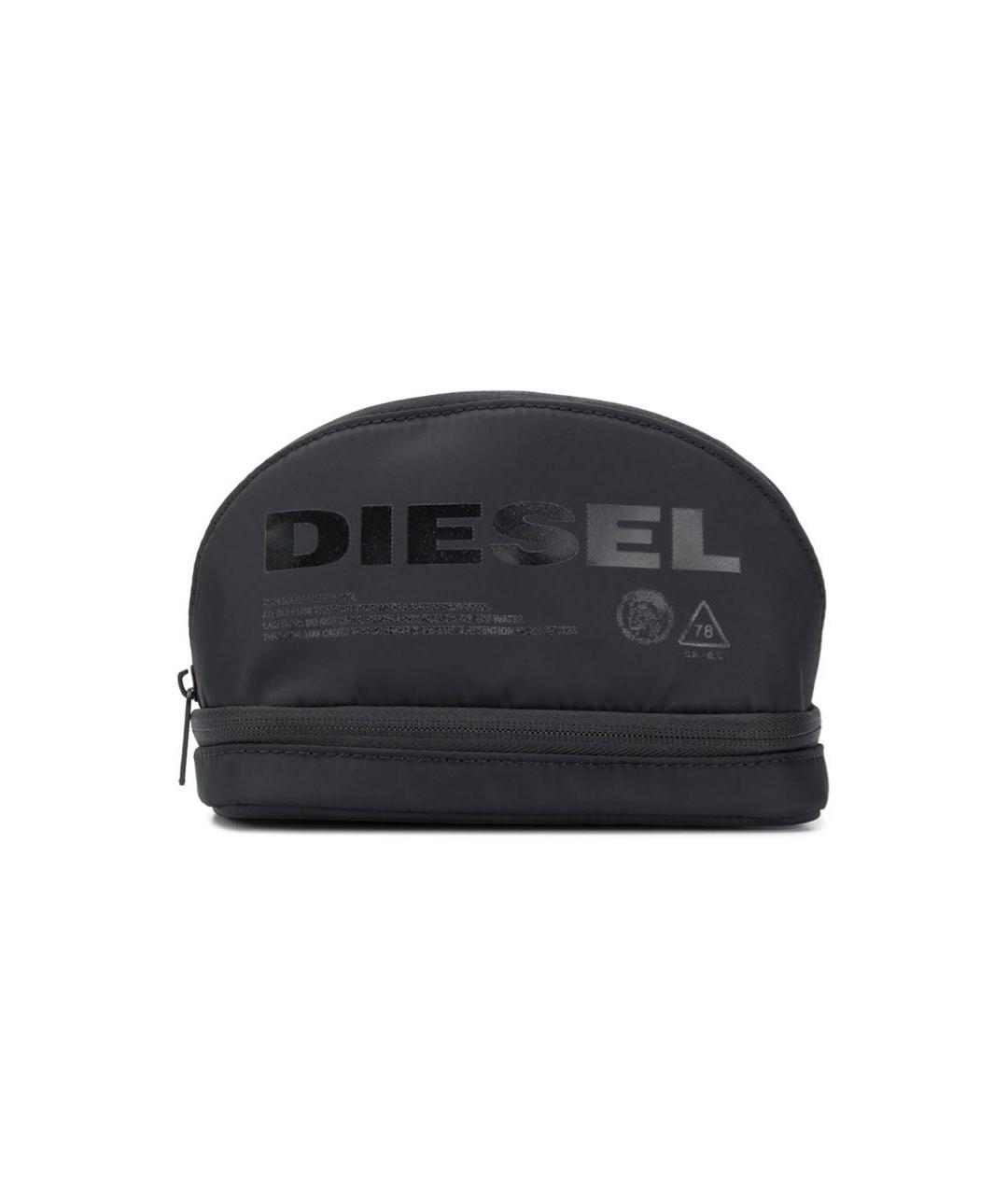 DIESEL Черная синтетическая косметичка, фото 5