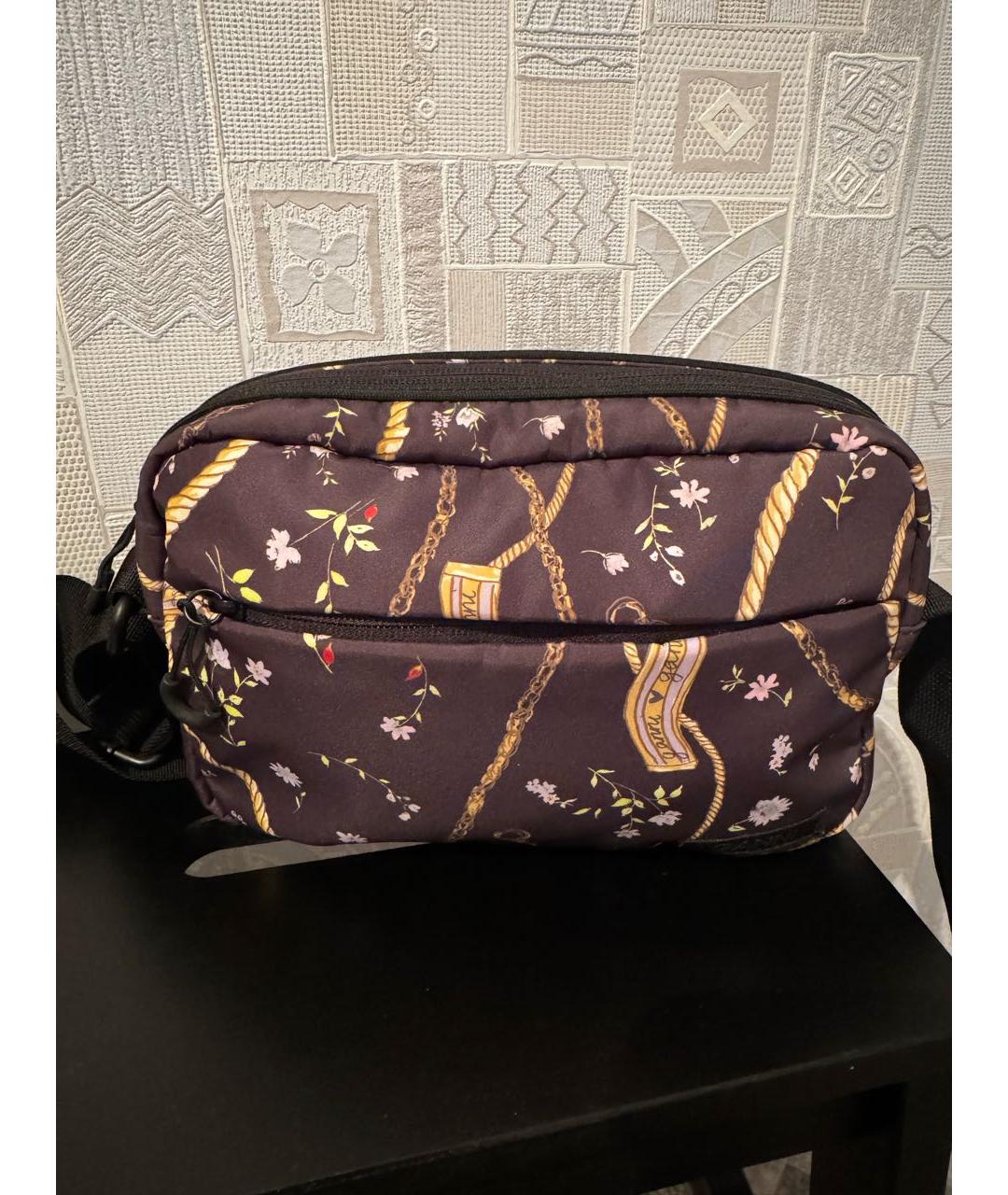 GANNI Черная синтетическая сумка через плечо, фото 3