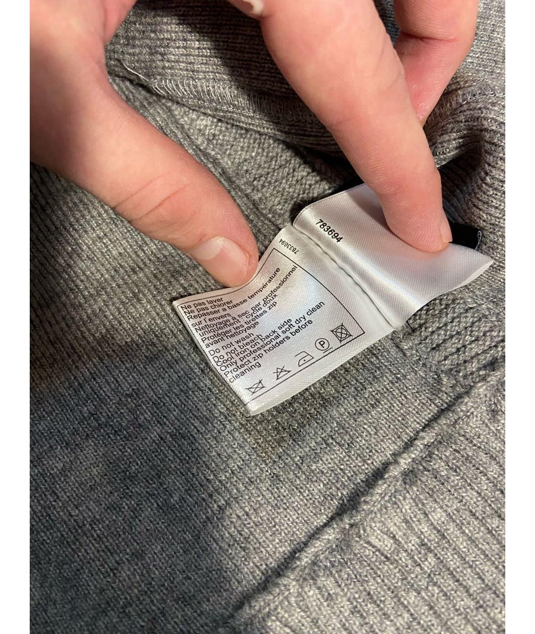 CHANEL Серый шерстяной кардиган, фото 8