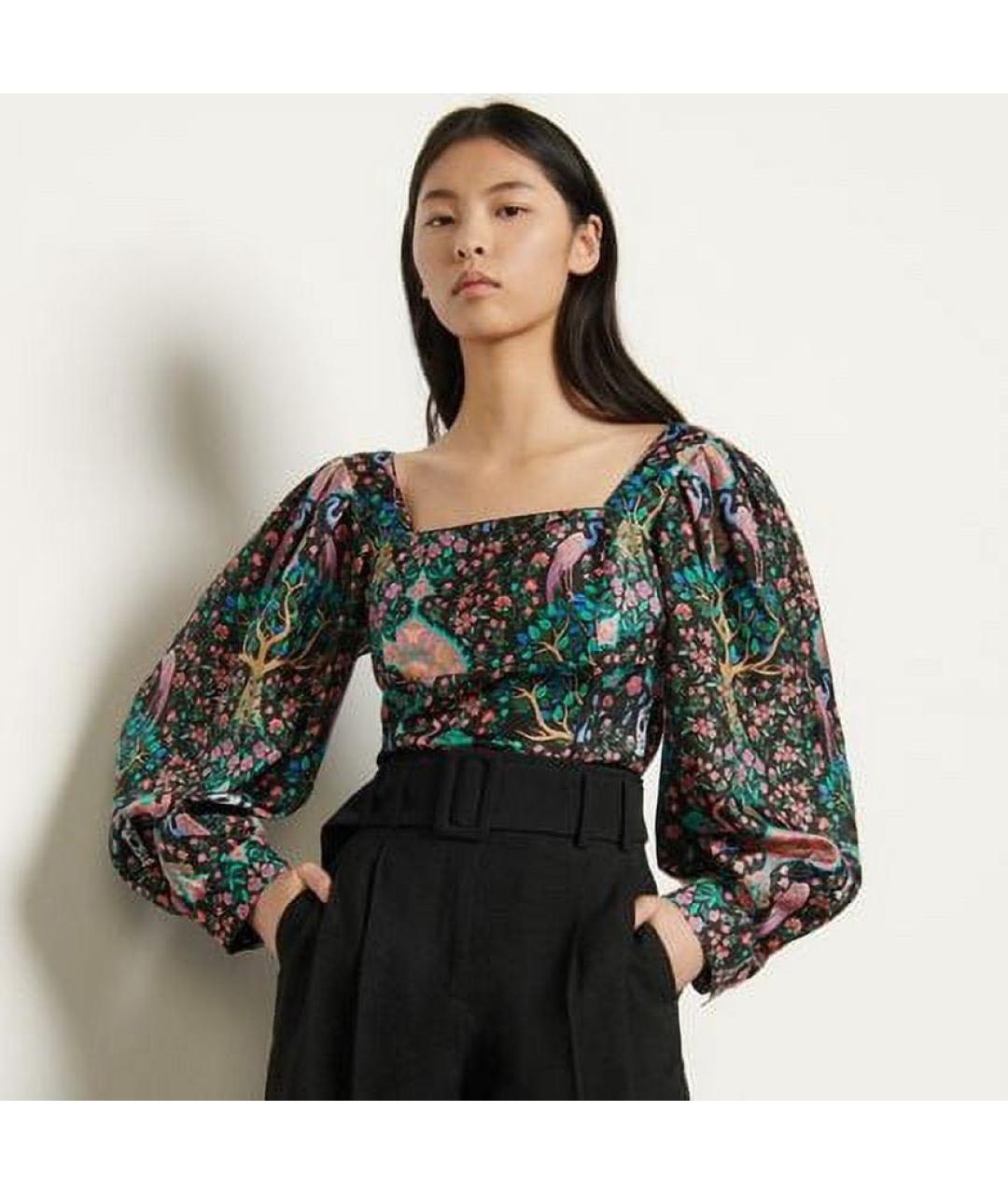 SANDRO Мульти шелковый костюм с юбками, фото 5