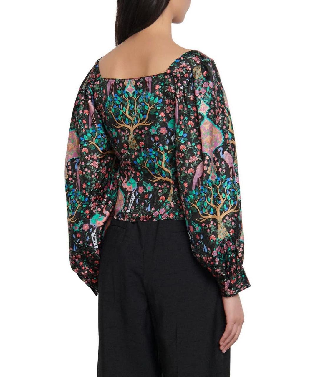 SANDRO Мульти шелковый костюм с юбками, фото 7