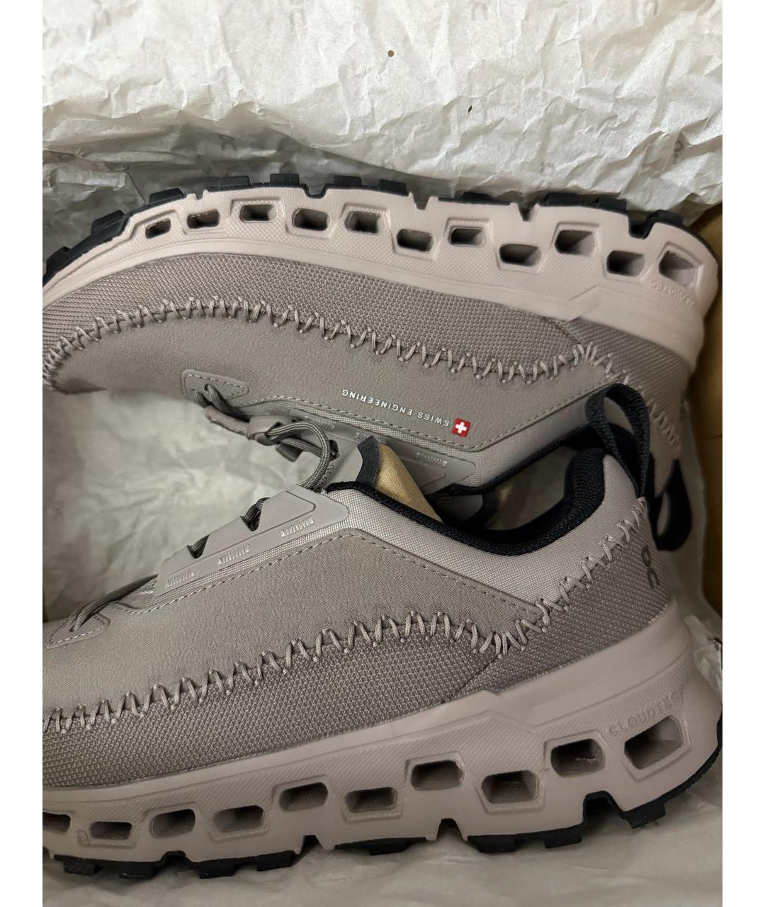 ON Коричневые текстильные кроссовки, фото 6