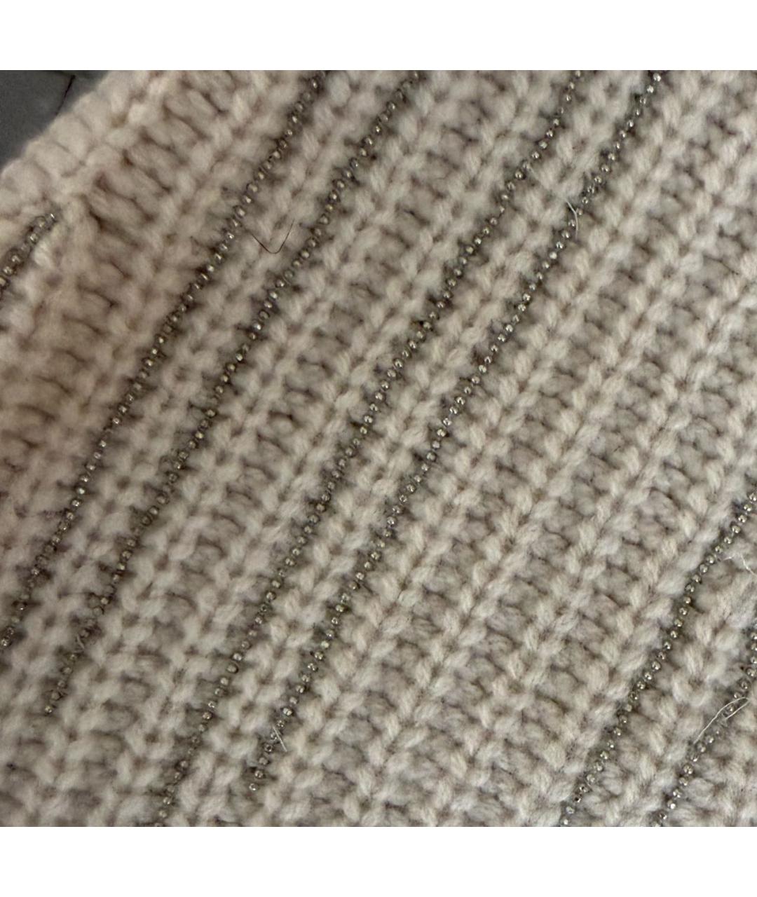 FABIANA FILIPPI Бежевая шерстяная шапка, фото 4