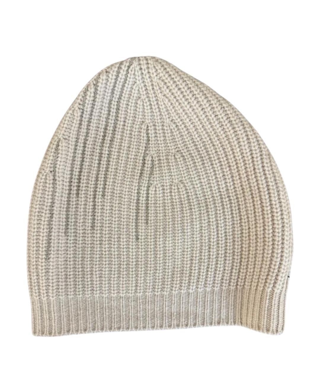FABIANA FILIPPI Бежевая шерстяная шапка, фото 1