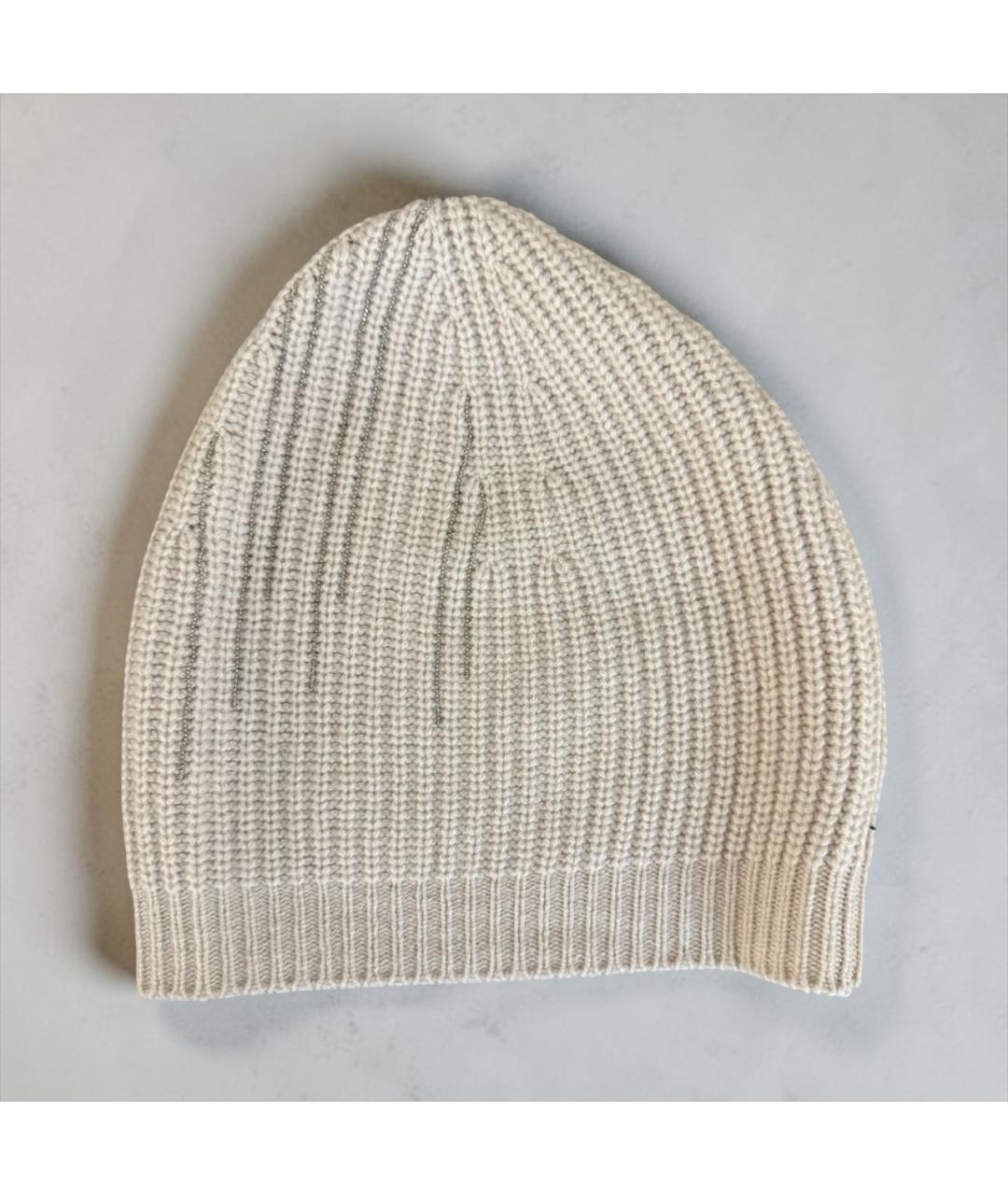 FABIANA FILIPPI Бежевая шерстяная шапка, фото 5