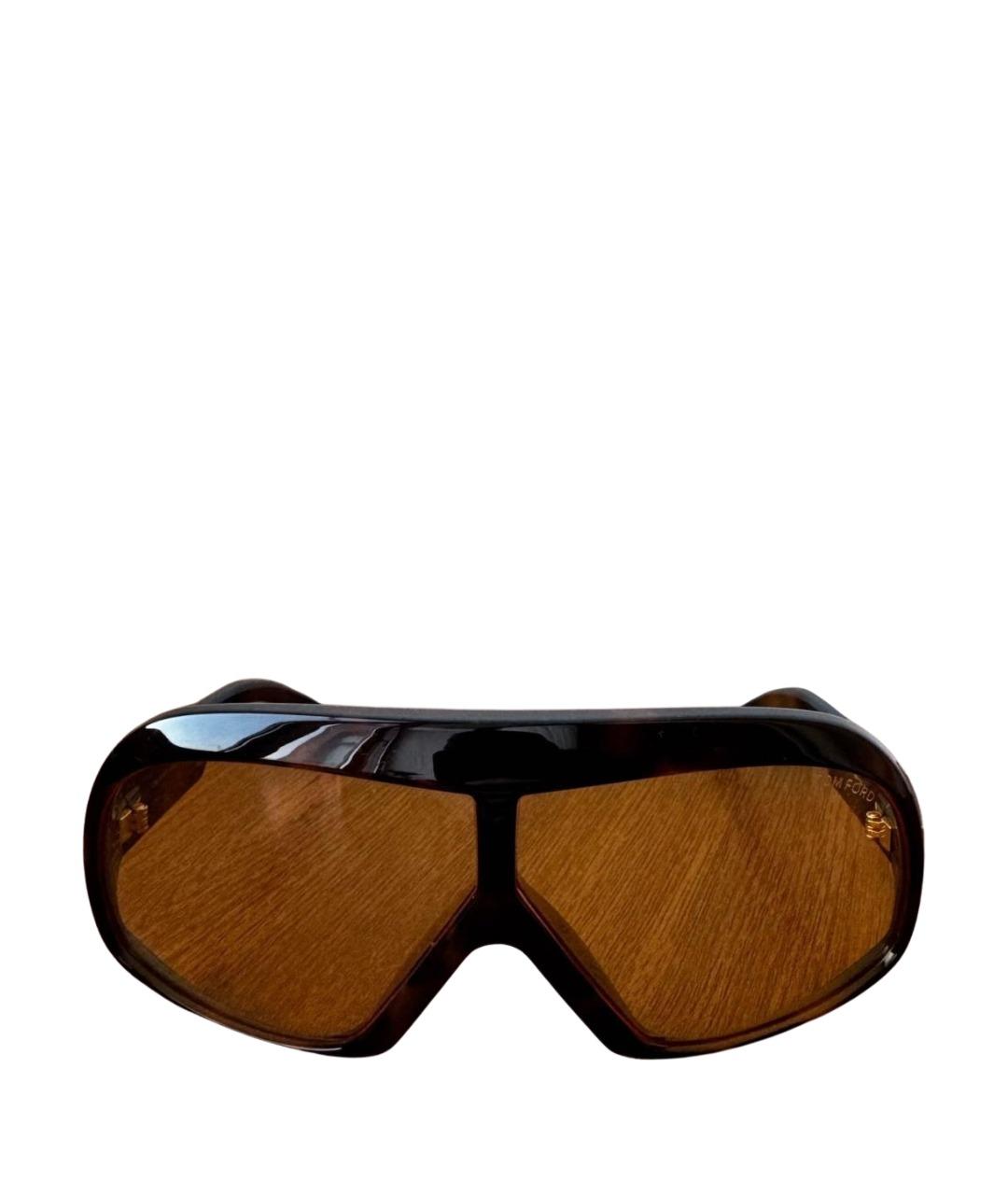 TOM FORD Черные пластиковые солнцезащитные очки, фото 1