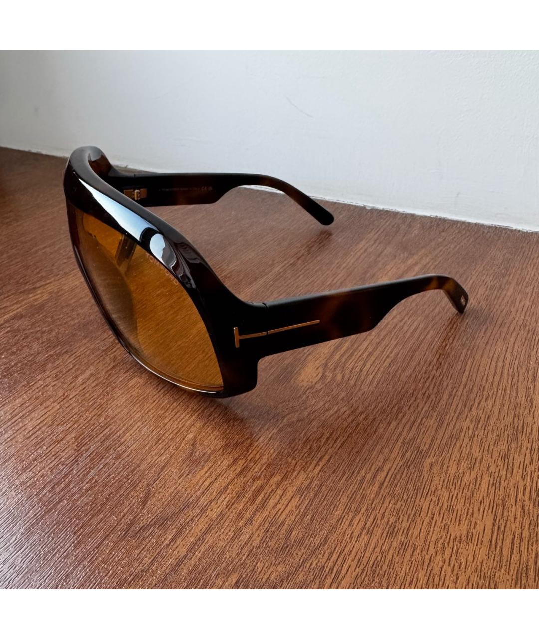 TOM FORD Черные пластиковые солнцезащитные очки, фото 3