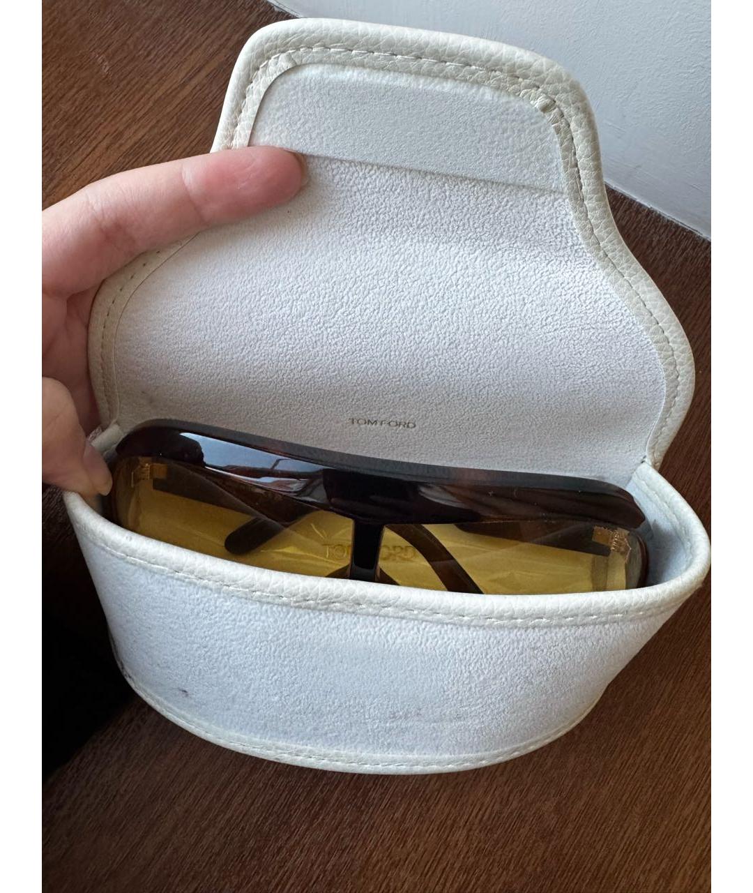 TOM FORD Черные пластиковые солнцезащитные очки, фото 5