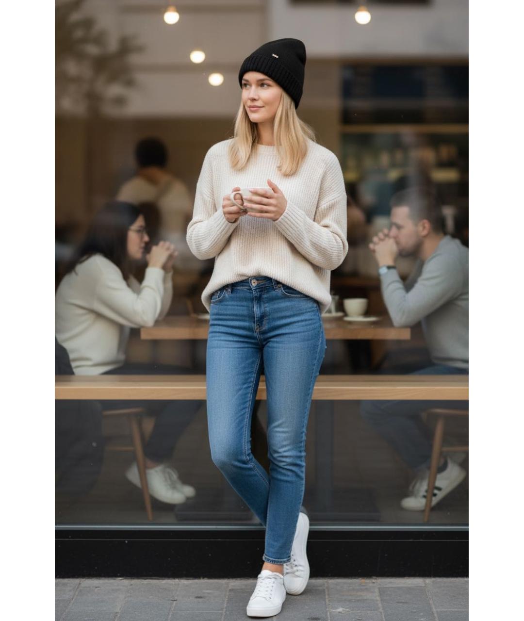 ESCADA Черная шерстяная шапка, фото 4