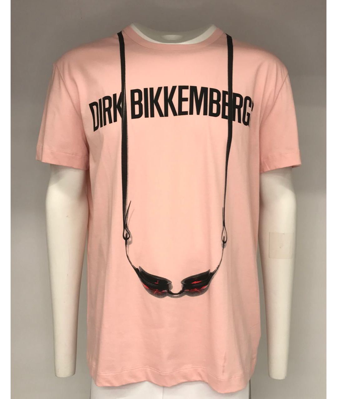 BIKKEMBERGS Розовая хлопковая футболка, фото 5