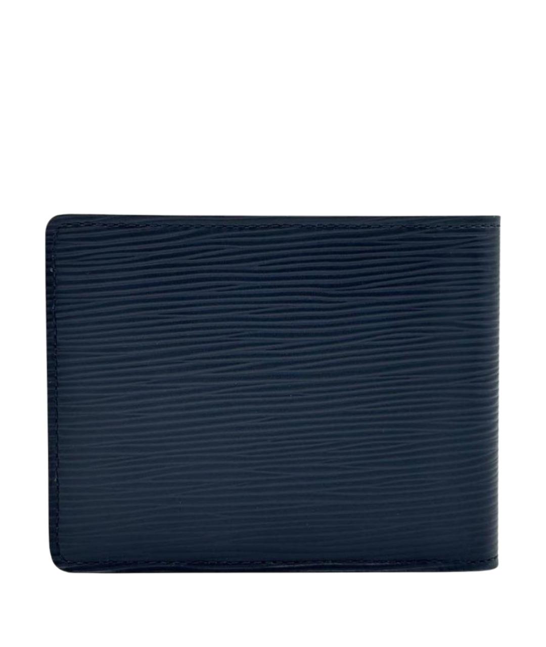 LOUIS VUITTON Темно-синий кожаный кошелек, фото 1
