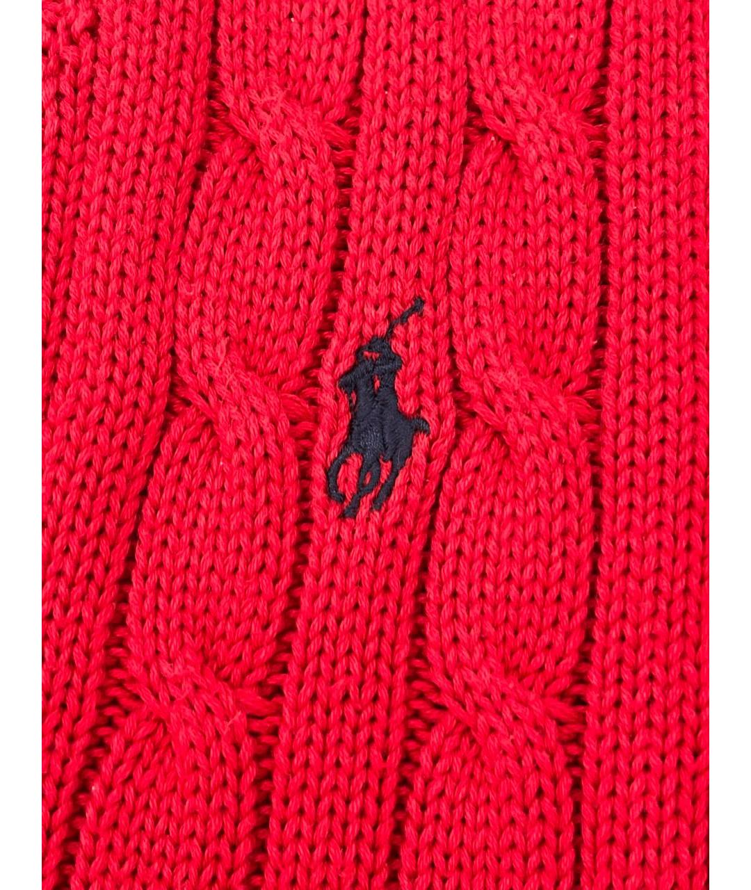 RALPH LAUREN Красный хлопковый джемпер / свитер, фото 3