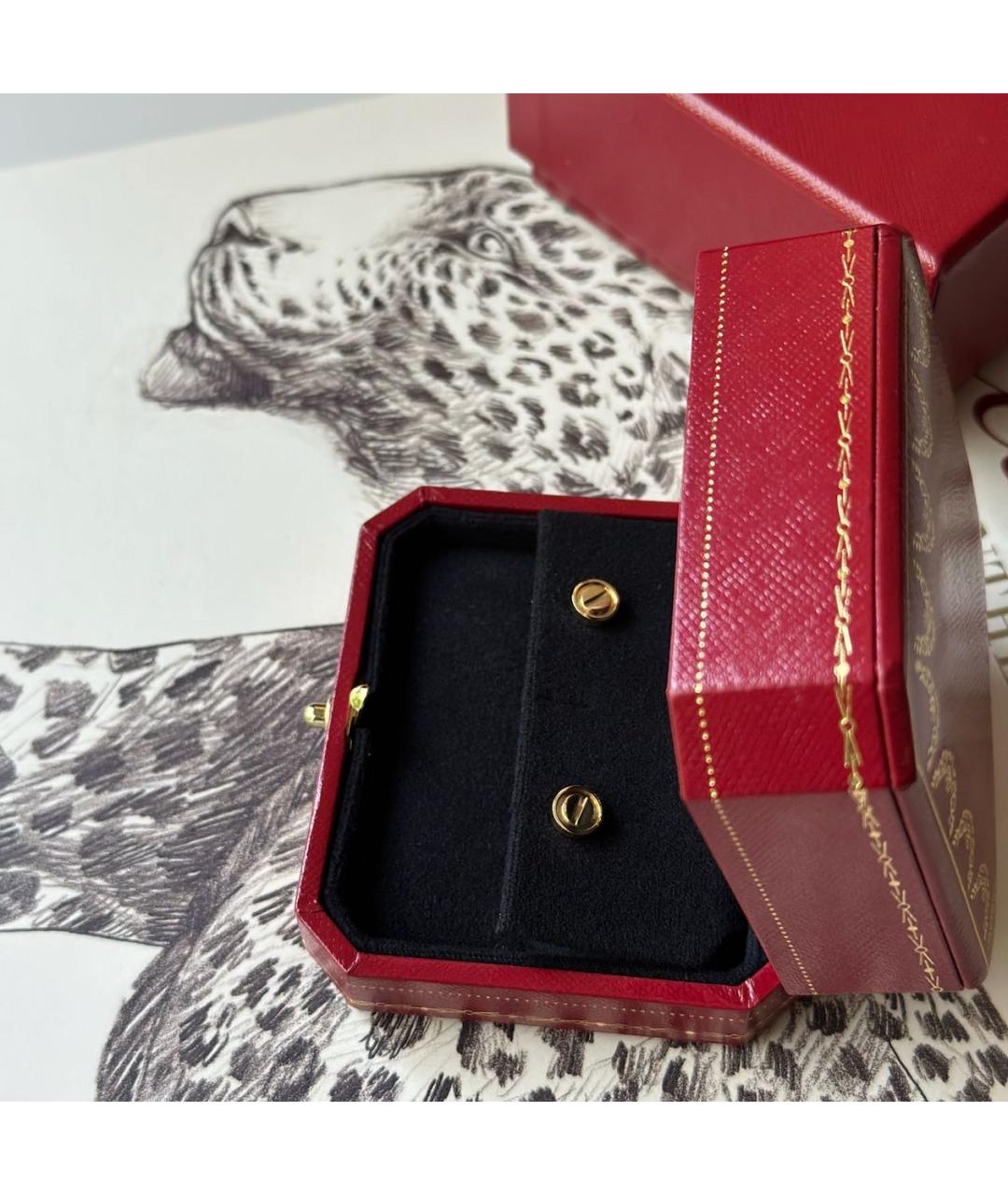 CARTIER Золотые серьги из желтого золота, фото 5