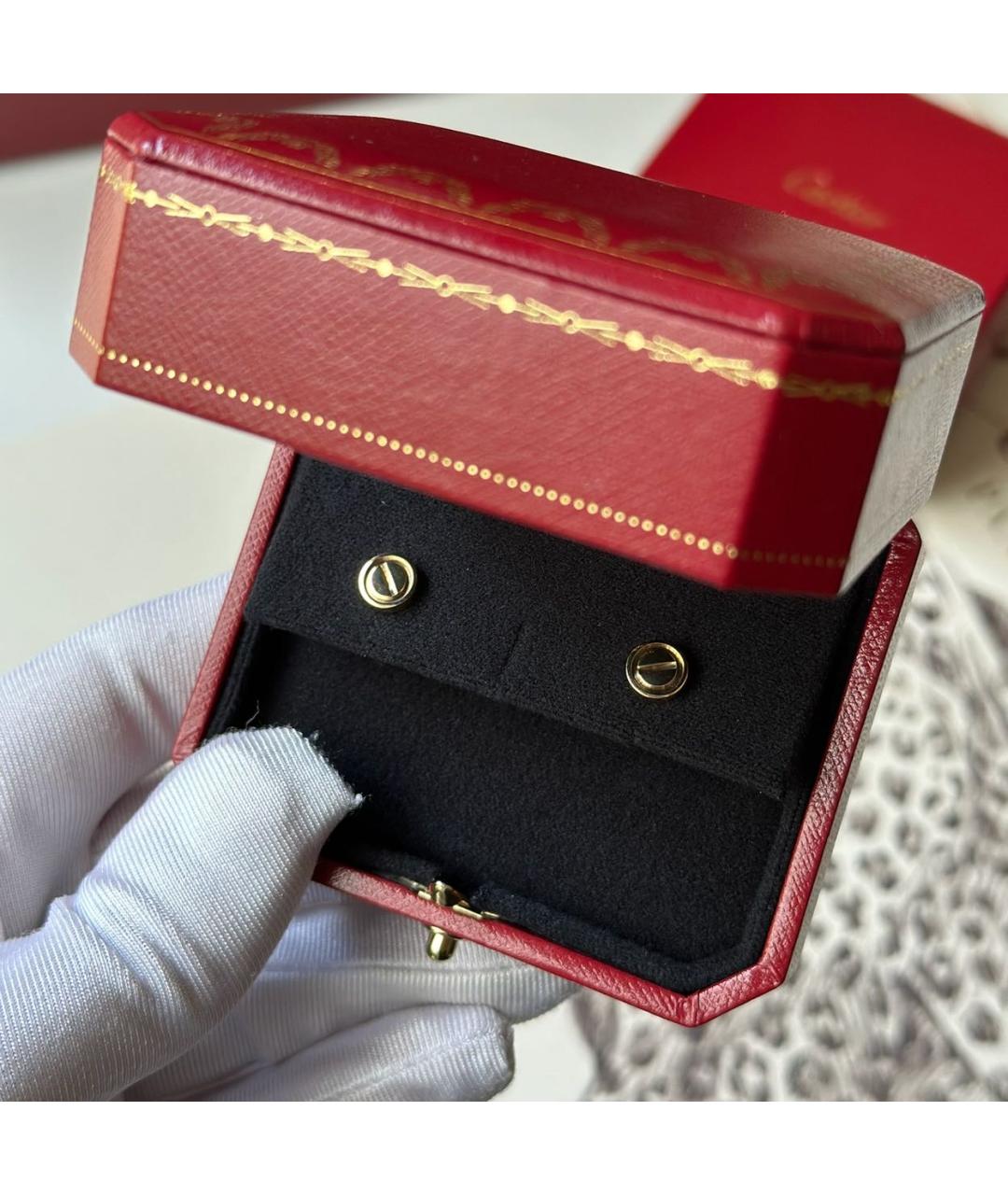 CARTIER Золотые серьги из желтого золота, фото 2