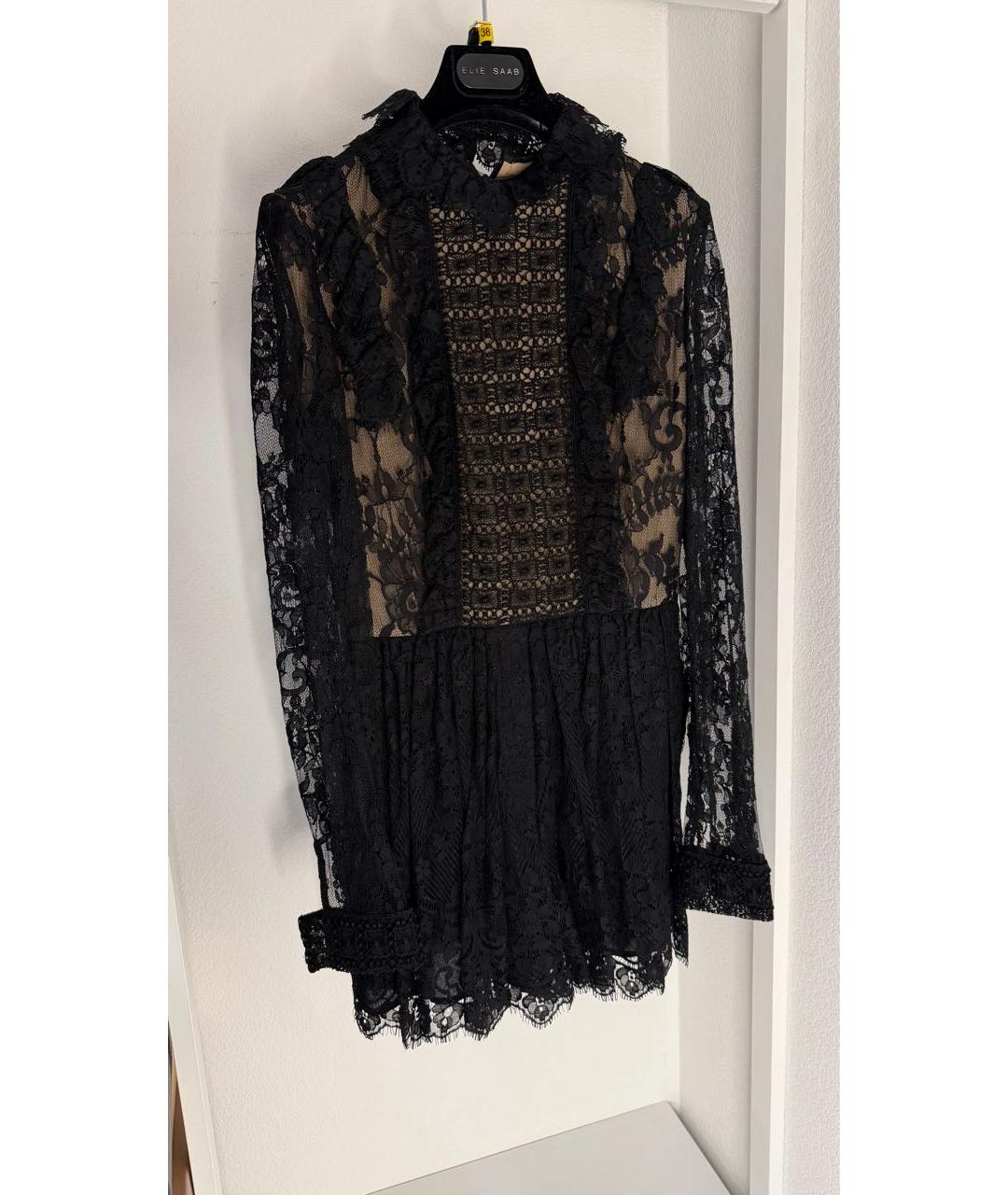 ELIE SAAB Черный кружевной комбинезон, фото 6
