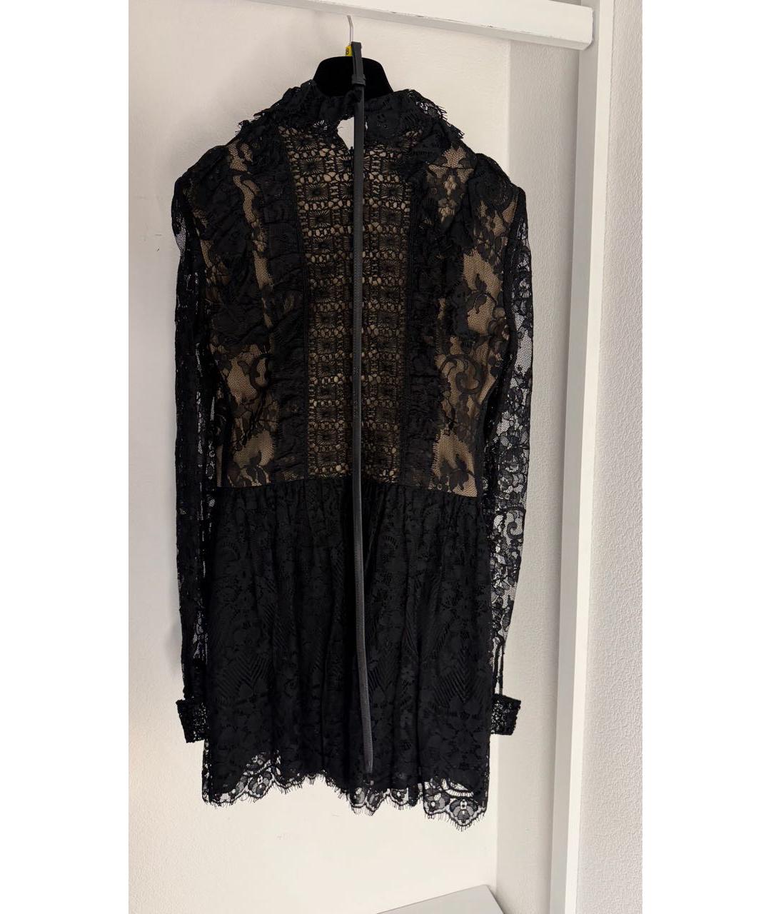 ELIE SAAB Черный кружевной комбинезон, фото 2