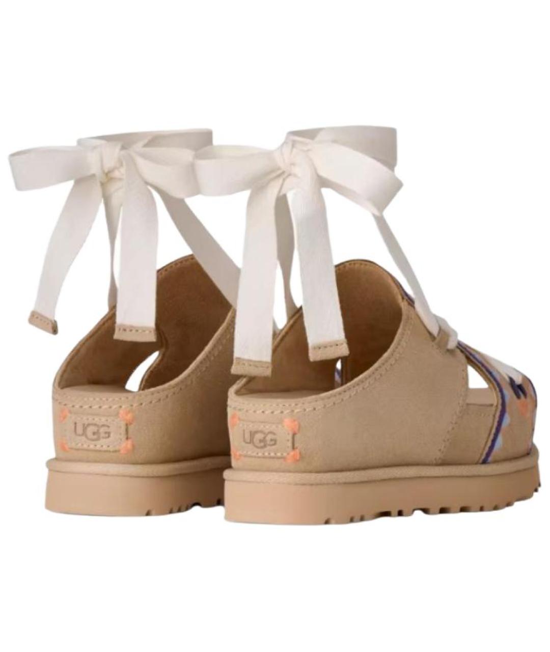 UGG AUSTRALIA Бежевые сандалии, фото 3