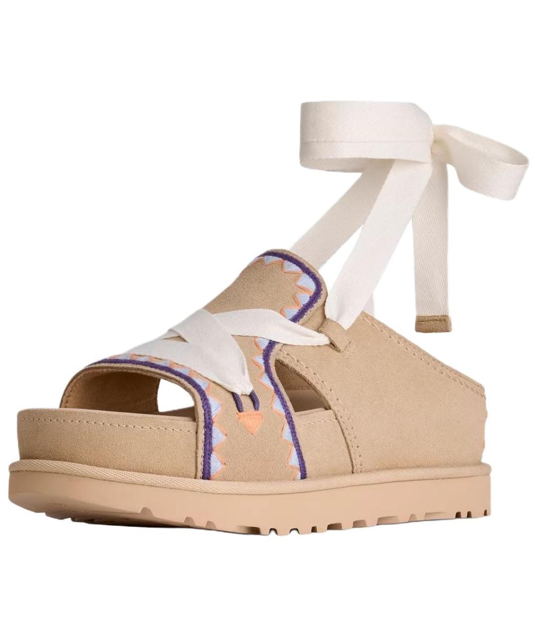 UGG AUSTRALIA Бежевые сандалии, фото 2