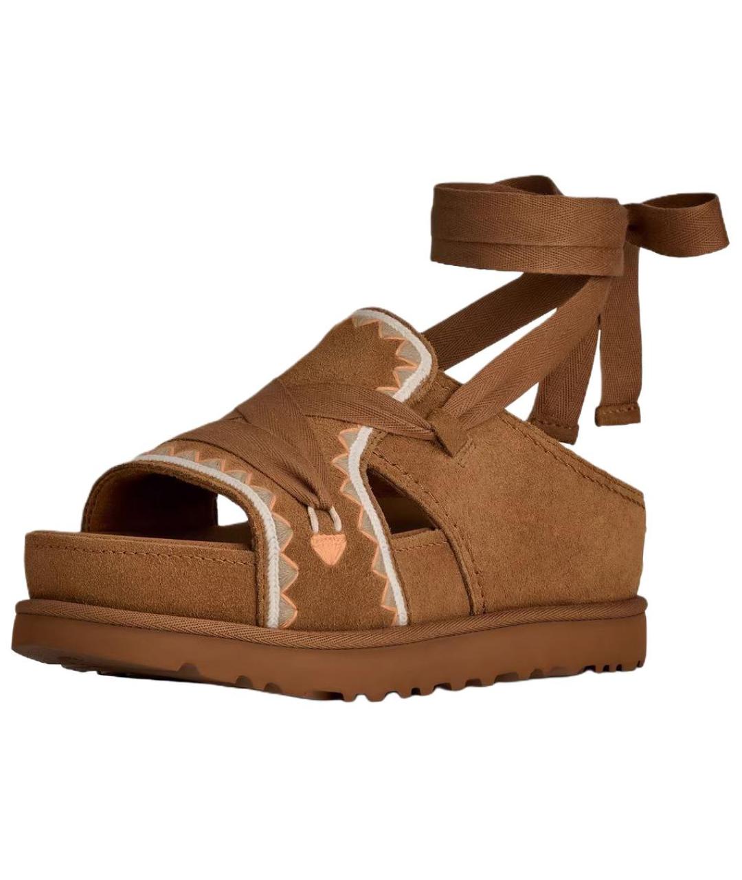 UGG AUSTRALIA Коричневые сандалии, фото 2