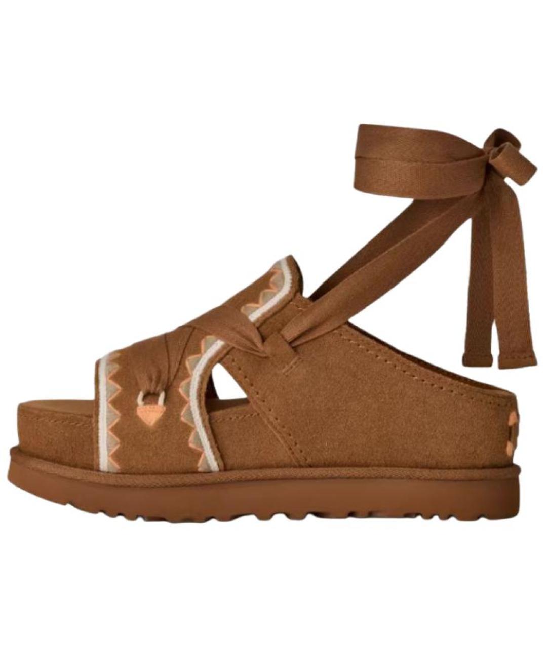 UGG AUSTRALIA Коричневые сандалии, фото 5