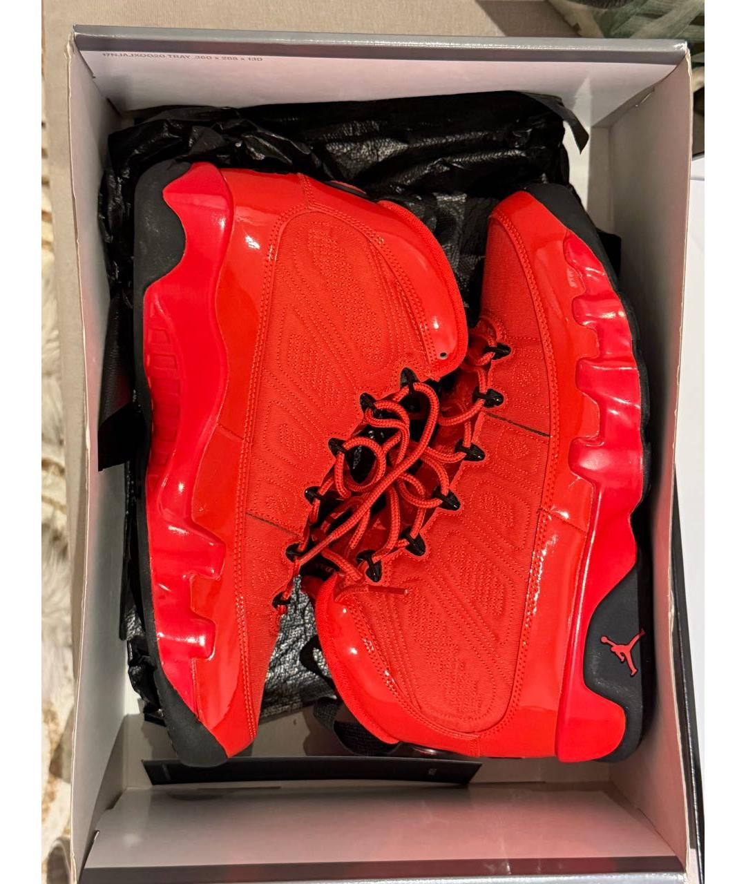 JORDAN Красные высокие кроссовки / кеды, фото 2