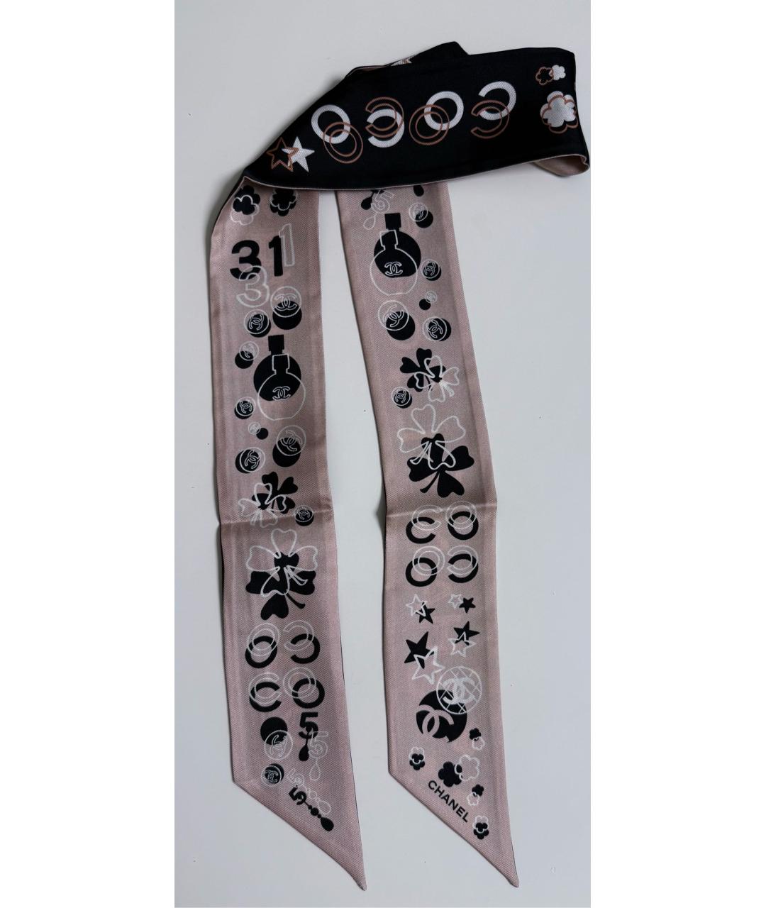 CHANEL Мульти шелковый шарф, фото 8