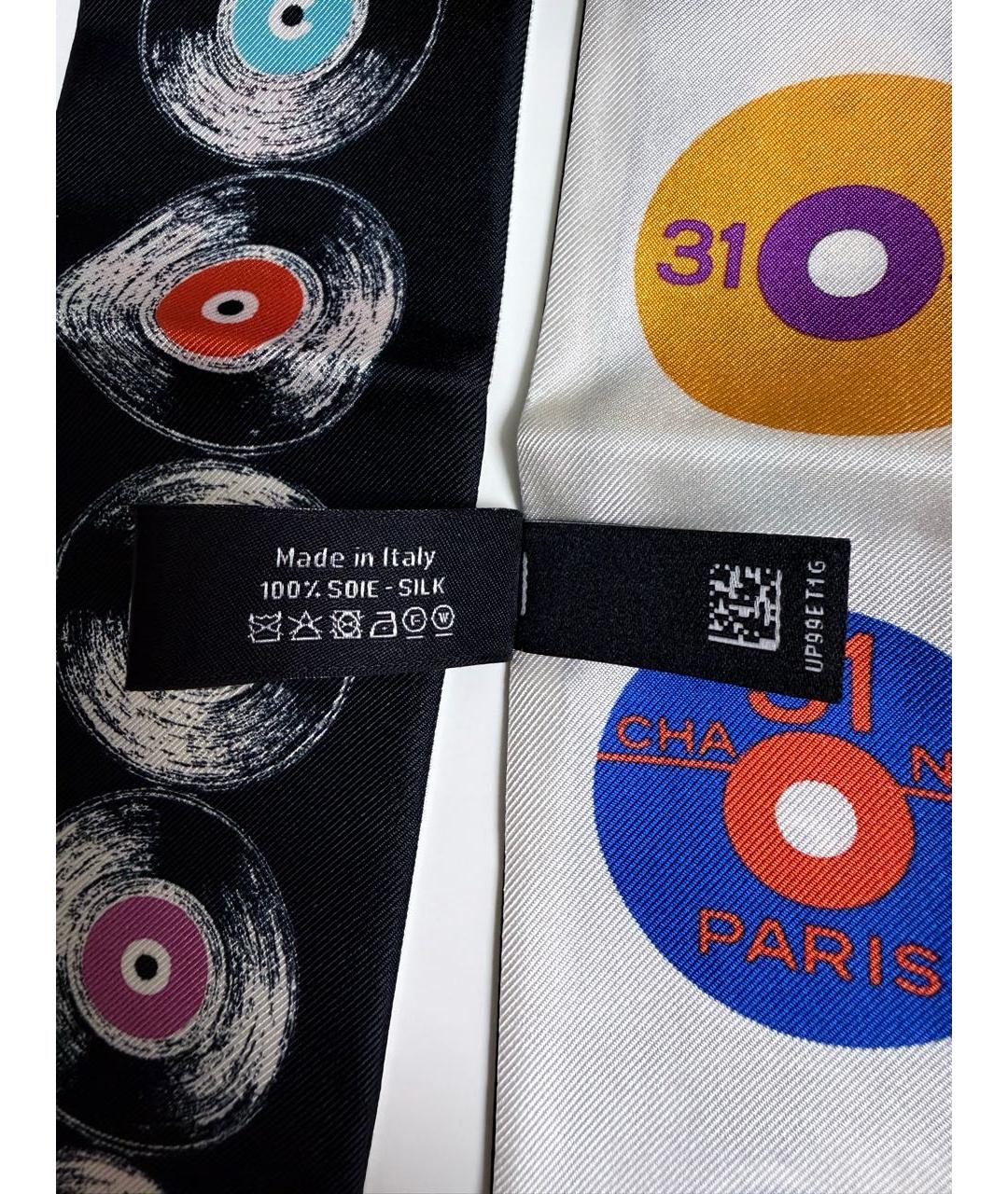 CHANEL Мульти шелковый шарф, фото 4